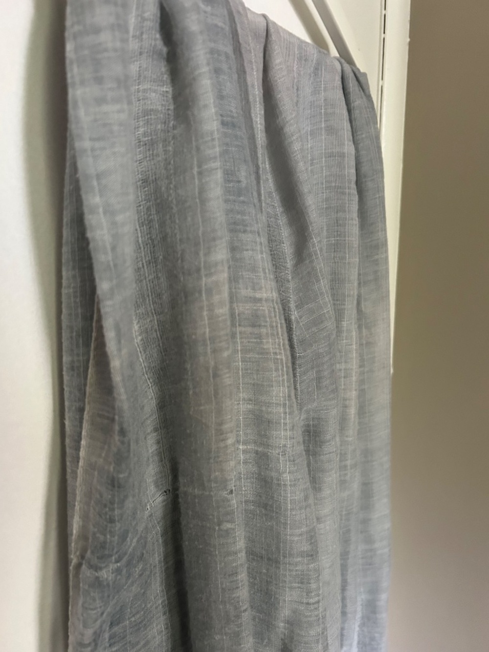 Light Grey Linen Scarf